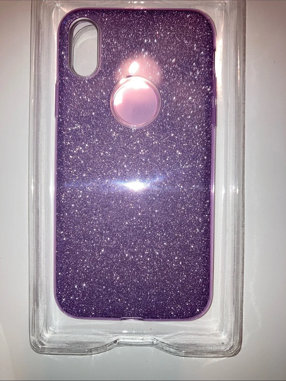 Pink Glitter Protective Case for iPhone X/XS